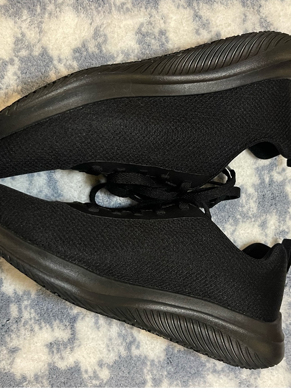 Skechers Women’s Non Slip Black  Lace-Up Sneakers - Picture 5 of 7